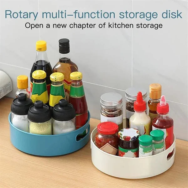 360° Rotating Multipurpose Tray Organizer for Kitchen Spices, Cutlery, Stationery, Cosmetics⭐⭐⭐