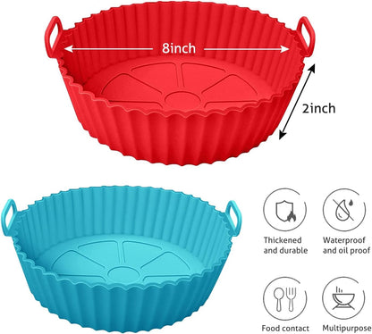 AIR FRYER SILICONE REUSABLE TRAYS⭐⭐⭐(Pack of 2 )