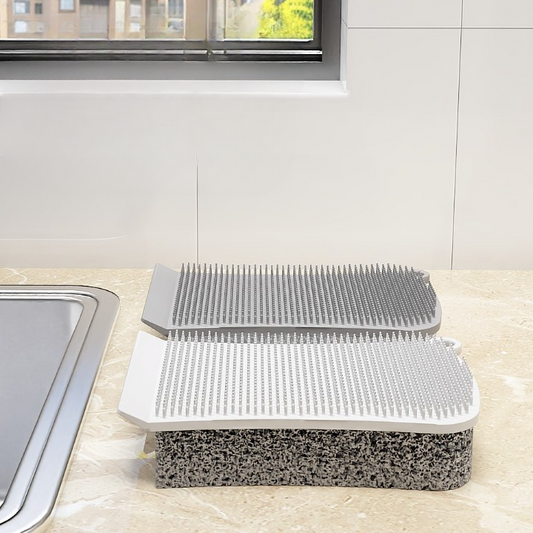 3-in-1 Multi-Function Silicone Sponge and Washcloth