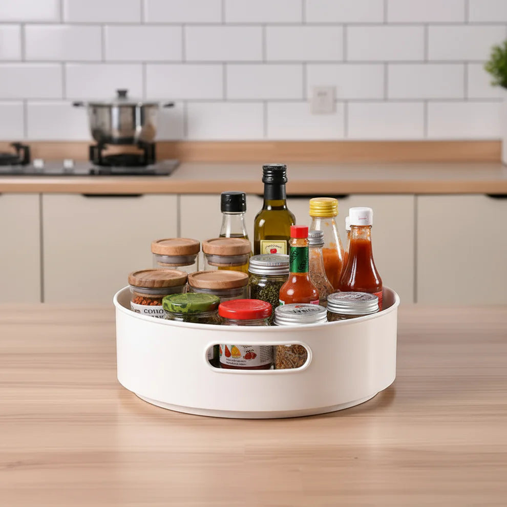 360° Rotating Multipurpose Tray Organizer for Kitchen Spices, Cutlery, Stationery, Cosmetics⭐⭐⭐