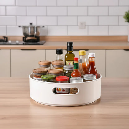 360° Rotating Multipurpose Tray Organizer for Kitchen Spices, Cutlery, Stationery, Cosmetics⭐⭐⭐