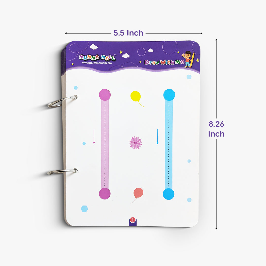 Reusable Tracing Line book to improve HAND WRITING For kids