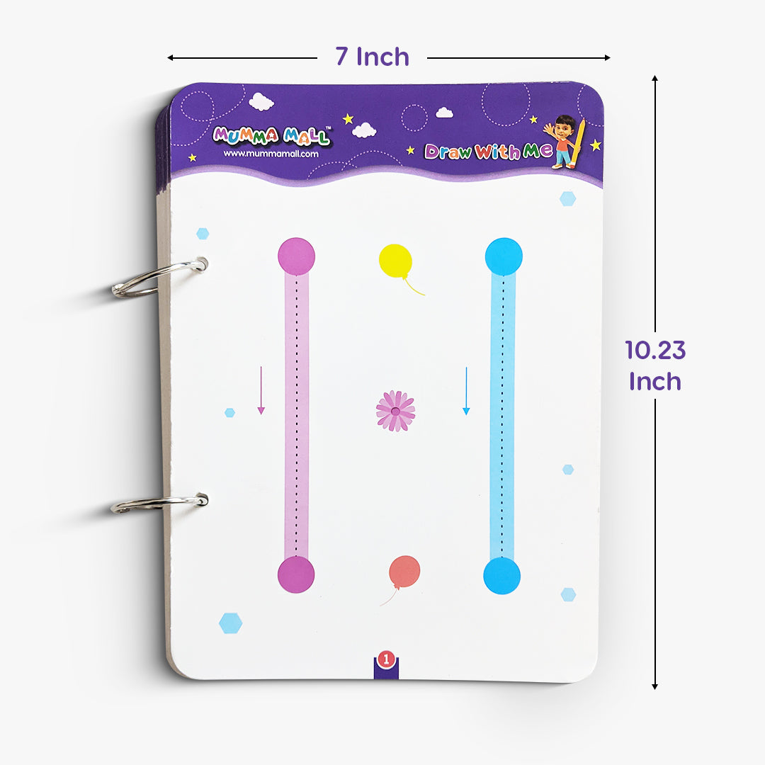Reusable Tracing Line book to improve HAND WRITING For kids