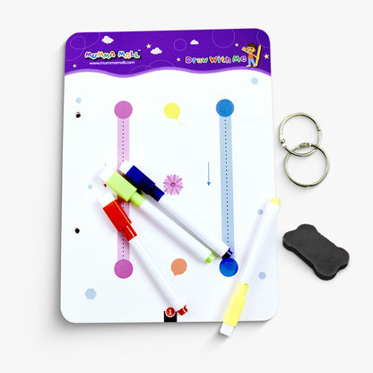 Reusable Tracing Line book to improve HAND WRITING For kids
