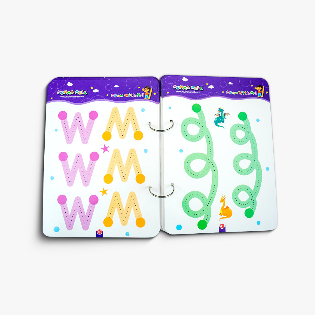 Reusable Tracing Line book to improve HAND WRITING For kids