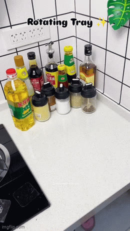 360° Rotating Multipurpose Tray Organizer for Kitchen Spices, Cutlery, Stationery, Cosmetics⭐⭐⭐